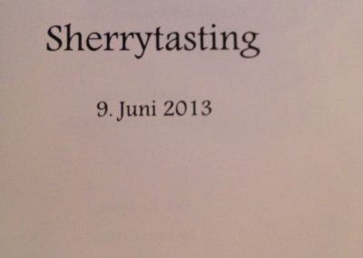 Sherrytasting